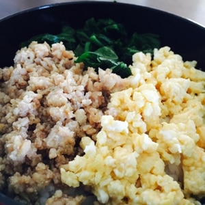 彩りあざやか！三色丼☆